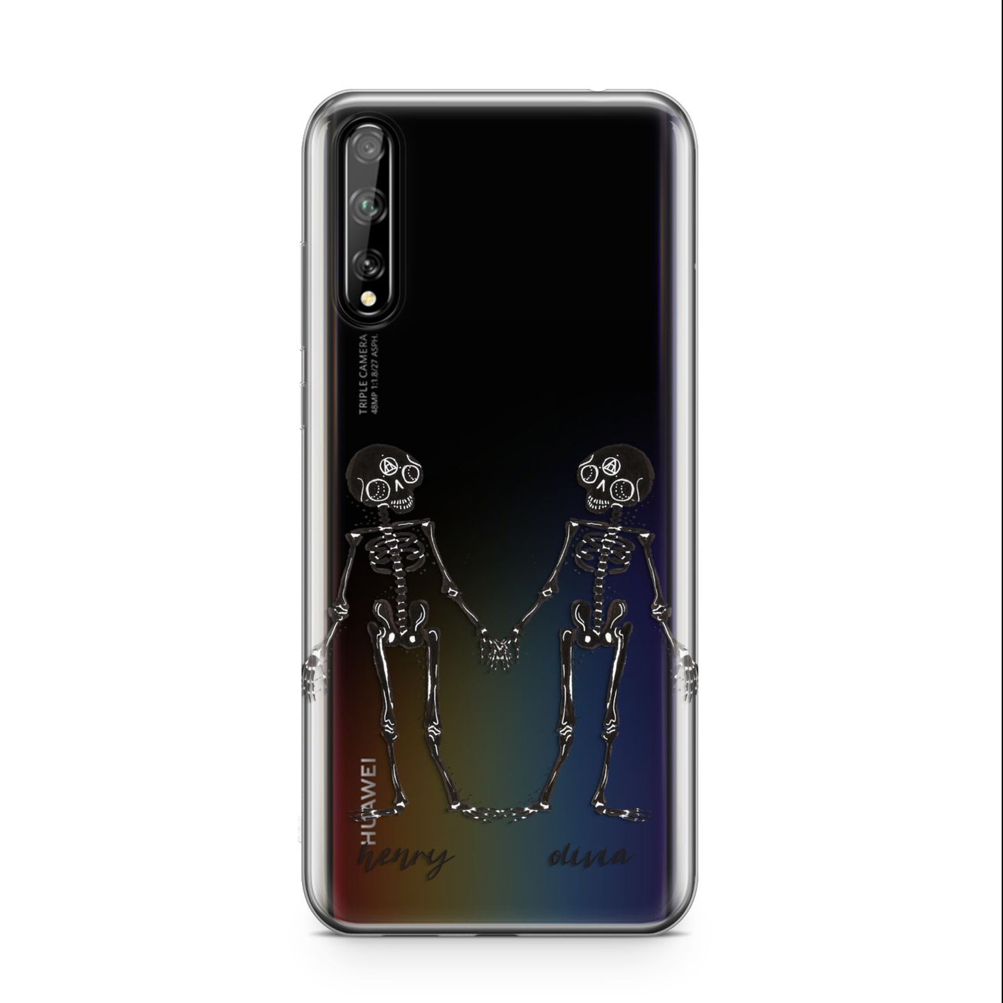 Romantic Skeletons Personalised Huawei Enjoy 10s Phone Case