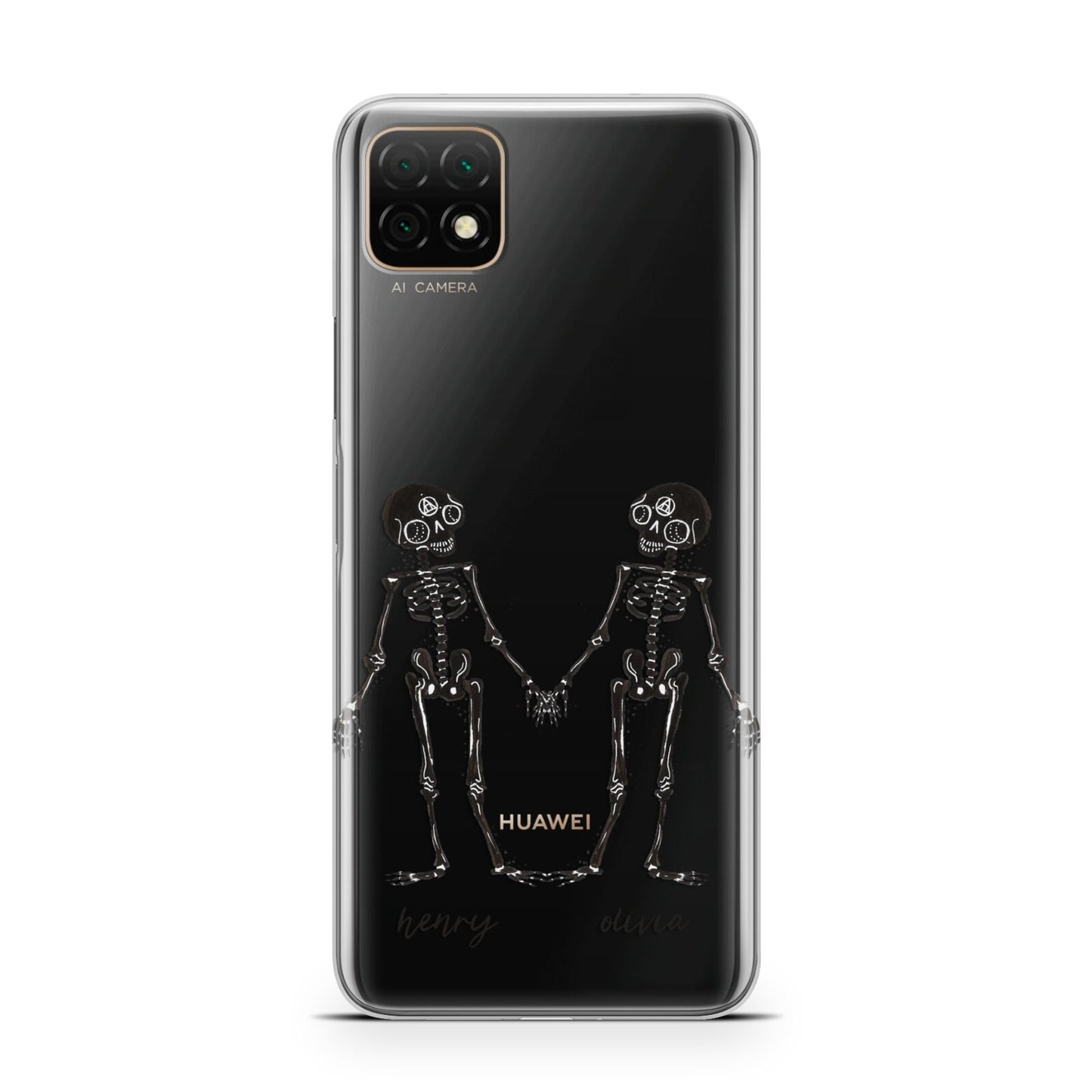 Romantic Skeletons Personalised Huawei Enjoy 20 Phone Case
