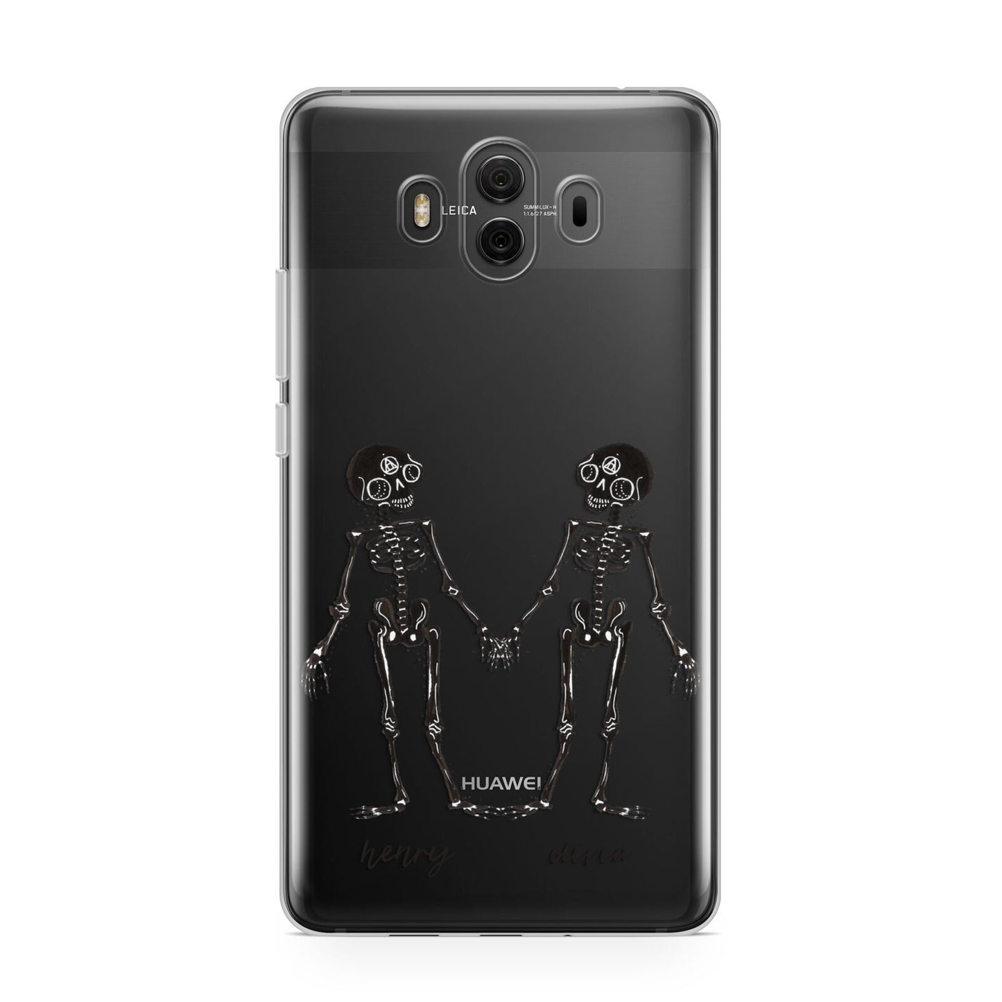 Romantic Skeletons Personalised Huawei Mate 10 Protective Phone Case