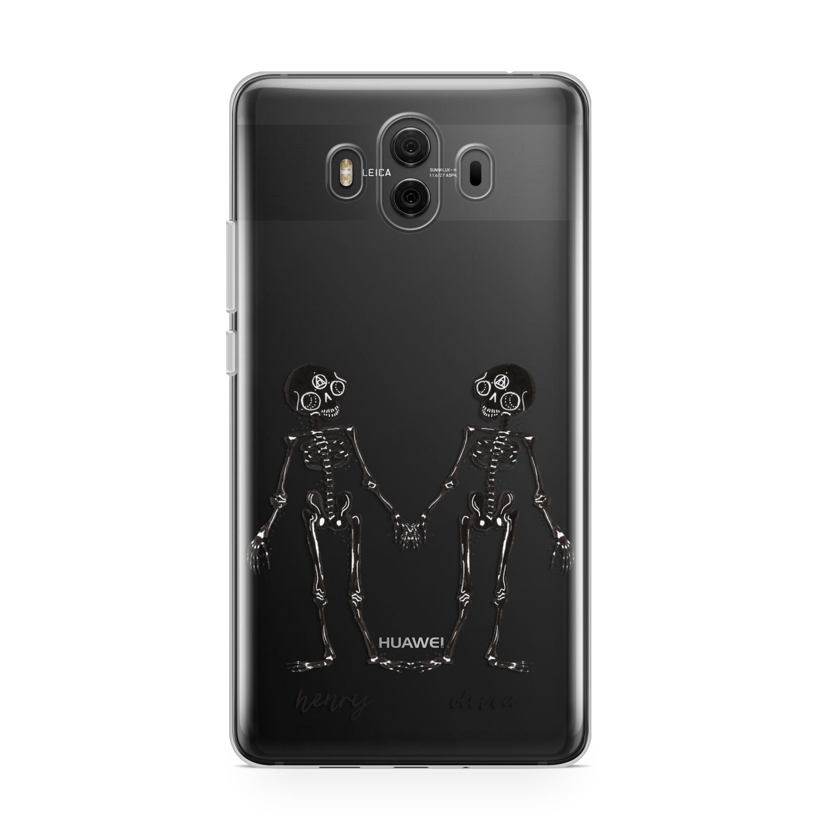 Romantic Skeletons Personalised Huawei Mate 10 Protective Phone Case