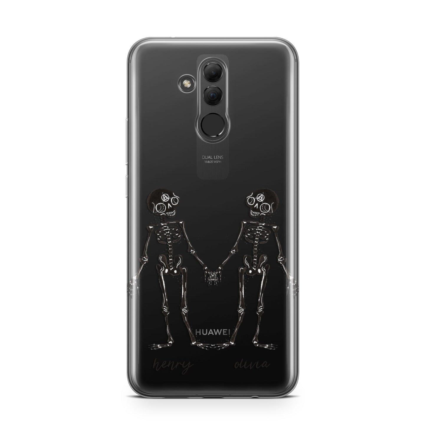 Romantic Skeletons Personalised Huawei Mate 20 Lite