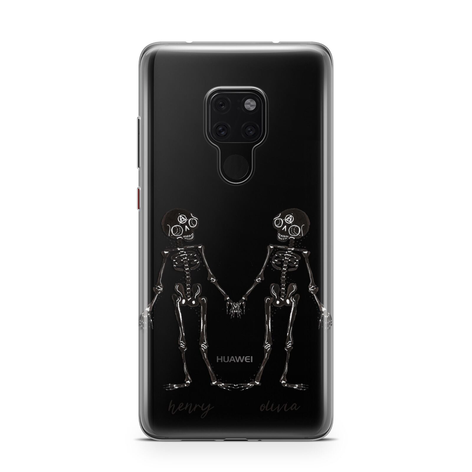 Romantic Skeletons Personalised Huawei Mate 20 Phone Case