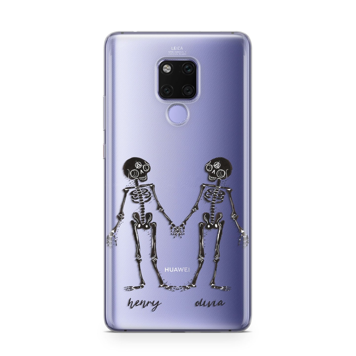 Romantic Skeletons Personalised Huawei Mate 20X Phone Case