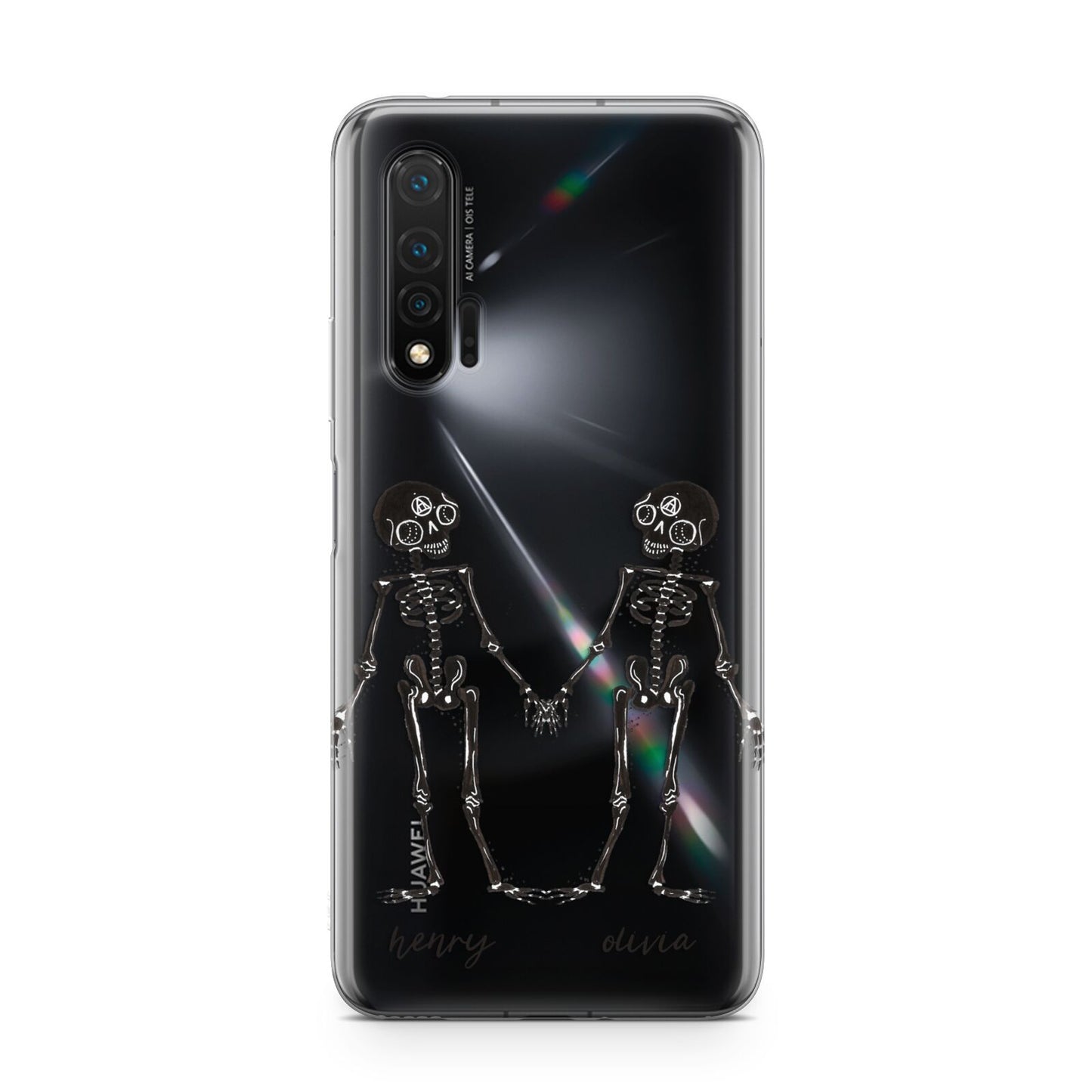 Romantic Skeletons Personalised Huawei Nova 6 Phone Case