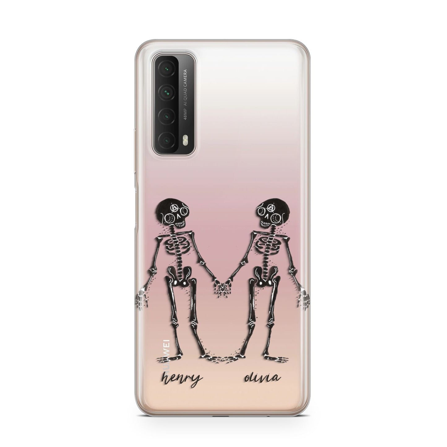 Romantic Skeletons Personalised Huawei P Smart 2021