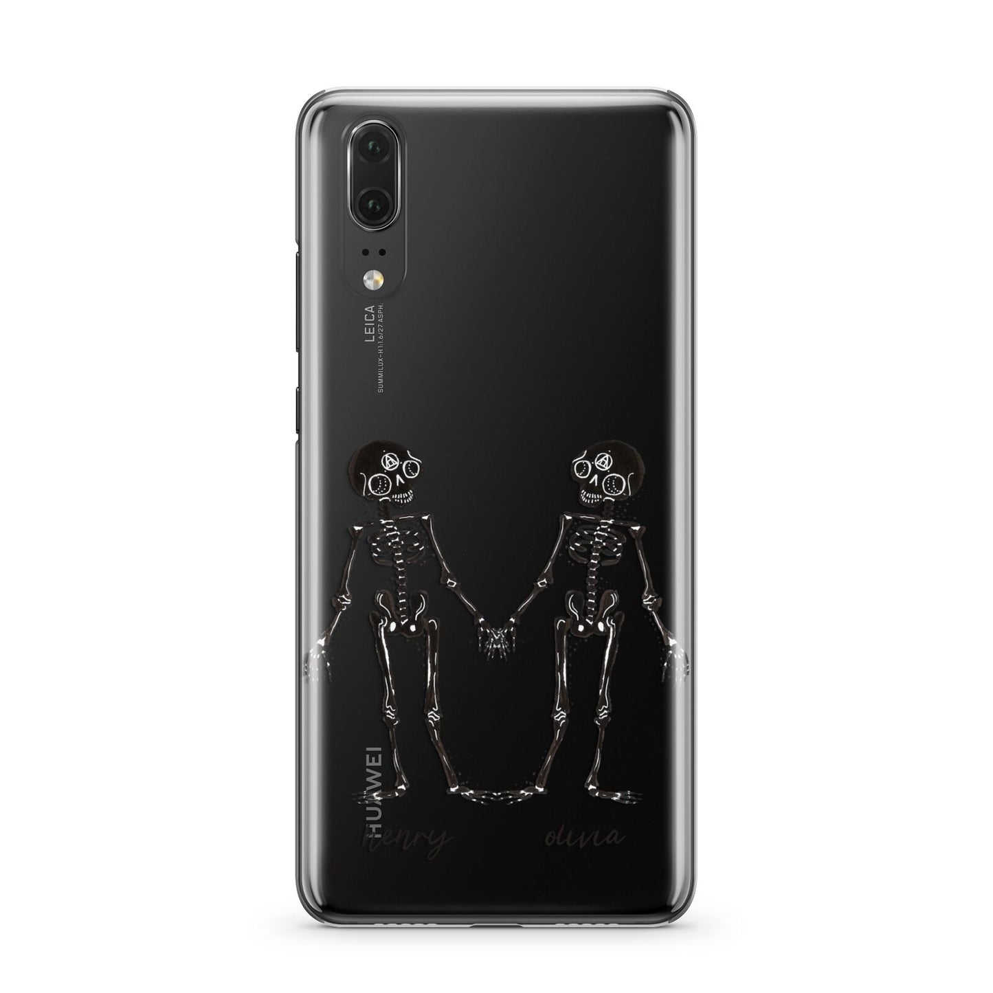 Romantic Skeletons Personalised Huawei P20 Phone Case