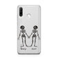 Romantic Skeletons Personalised Huawei P30 Lite Phone Case