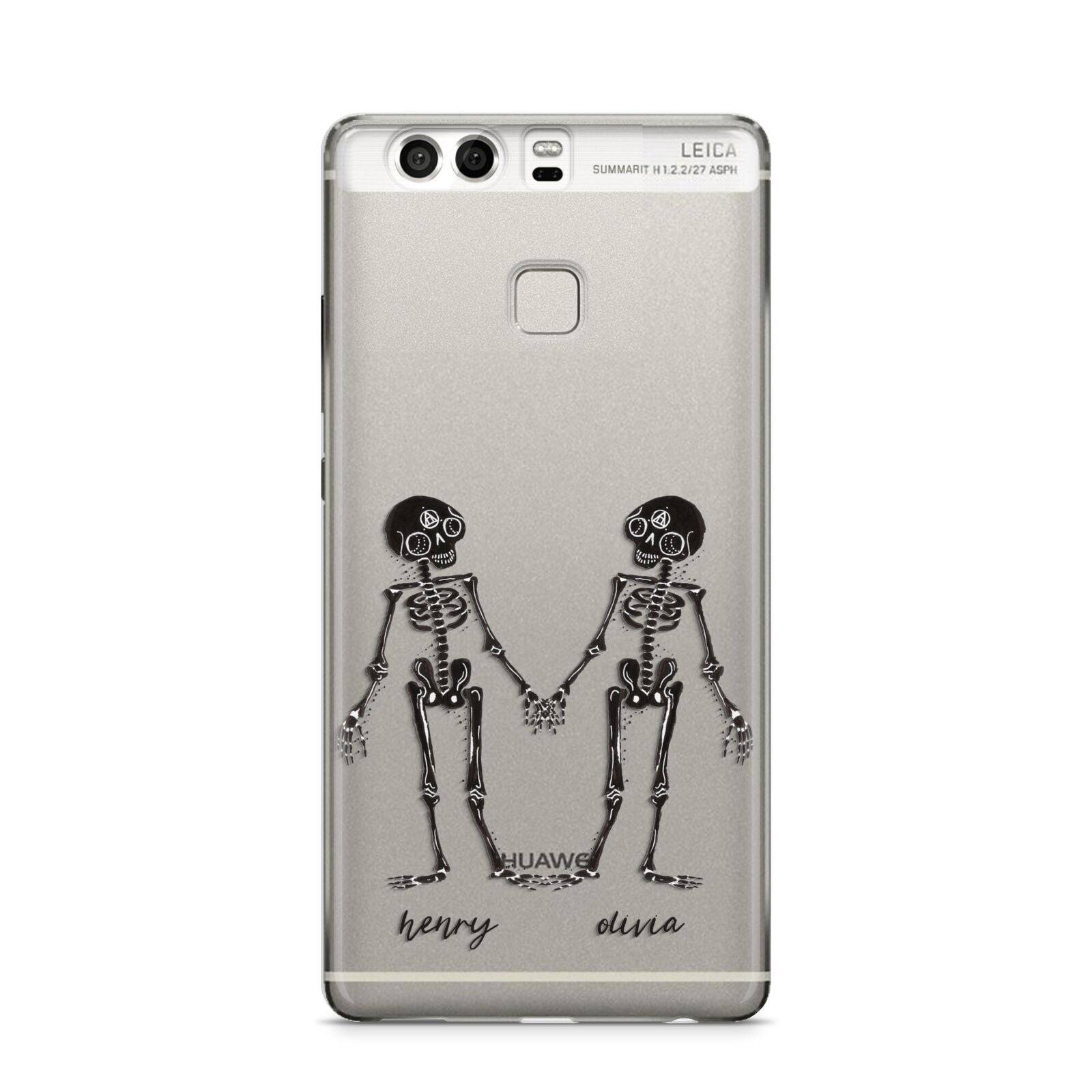 Romantic Skeletons Personalised Huawei P9 Case