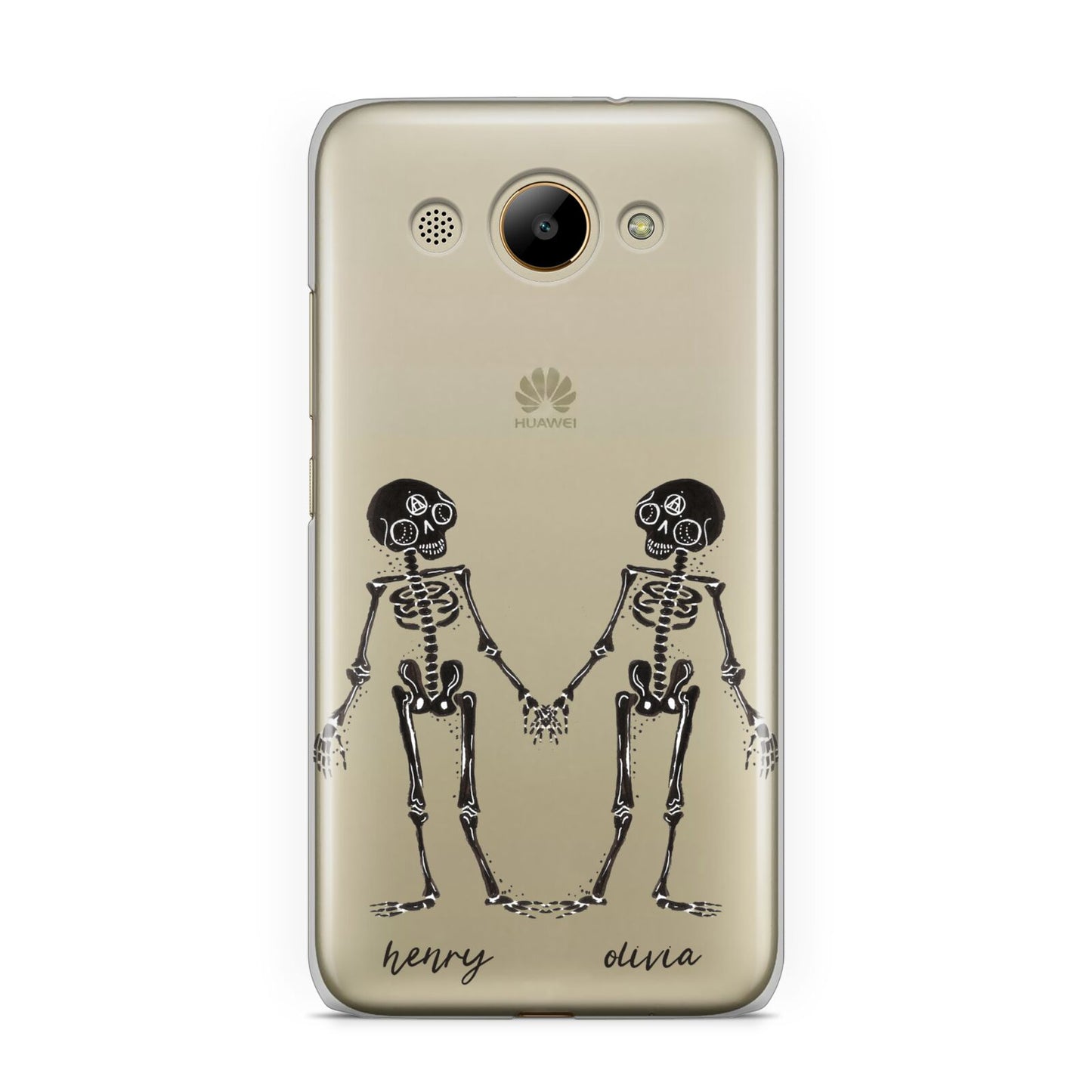 Romantic Skeletons Personalised Huawei Y3 2017