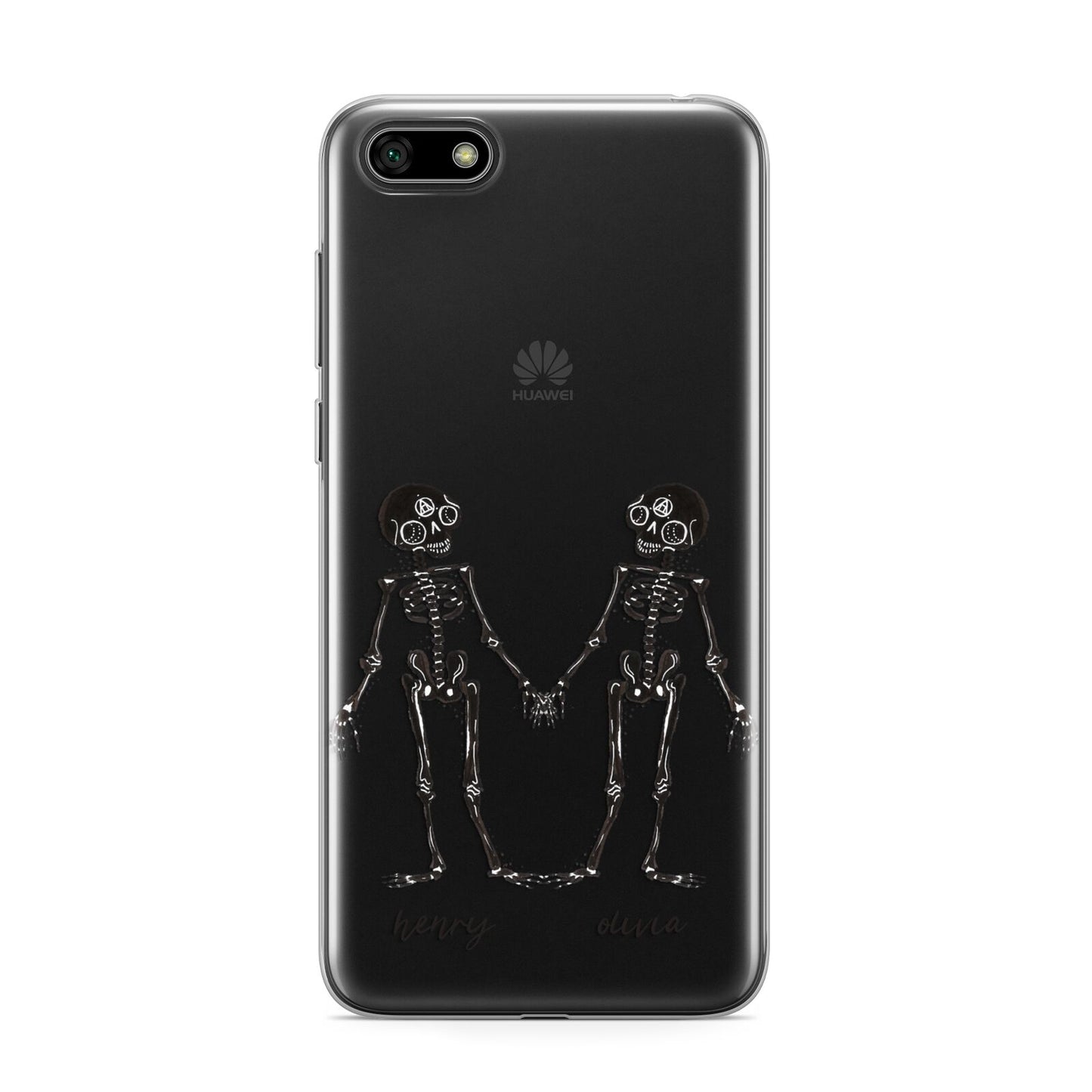 Romantic Skeletons Personalised Huawei Y5 Prime 2018 Phone Case