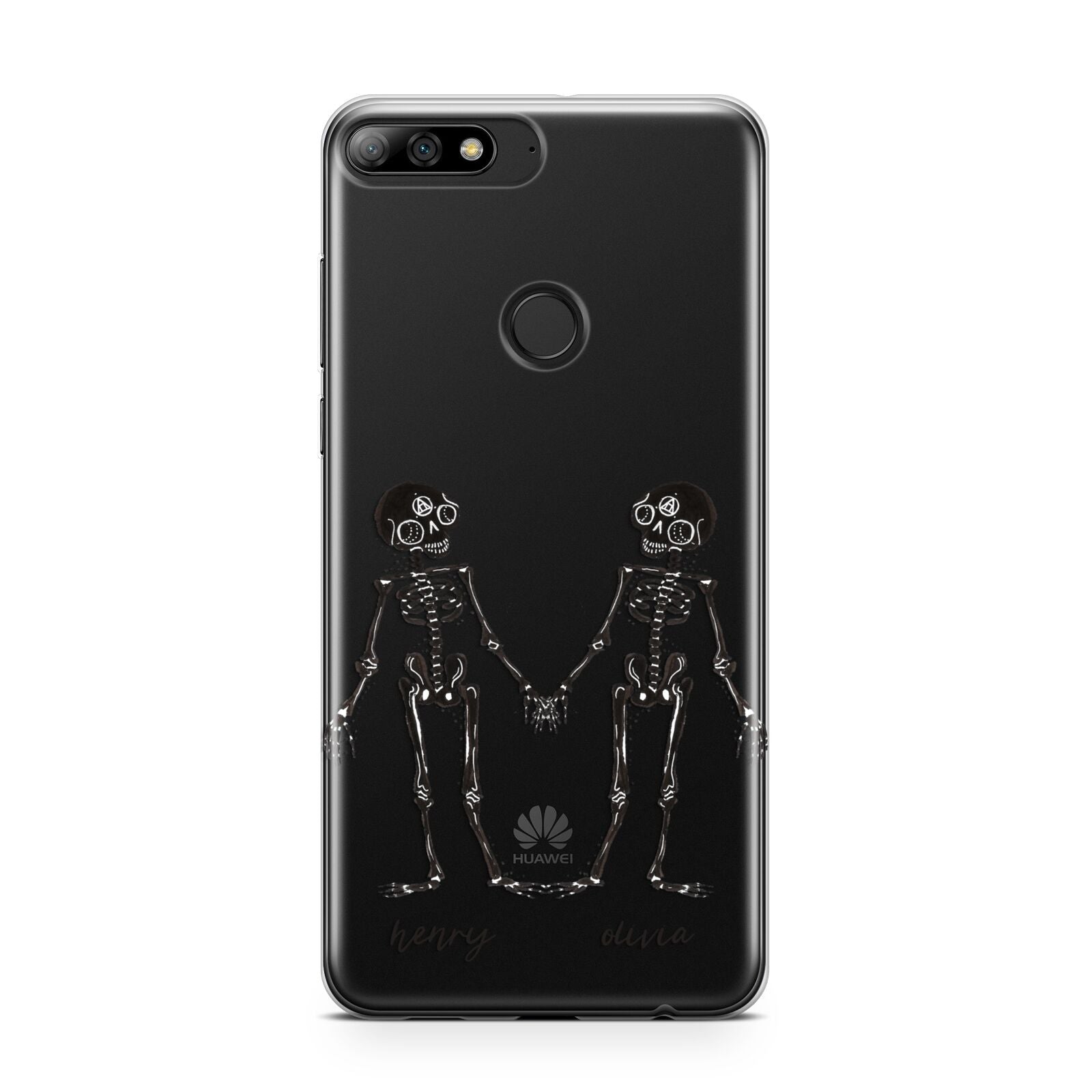 Romantic Skeletons Personalised Huawei Y7 2018