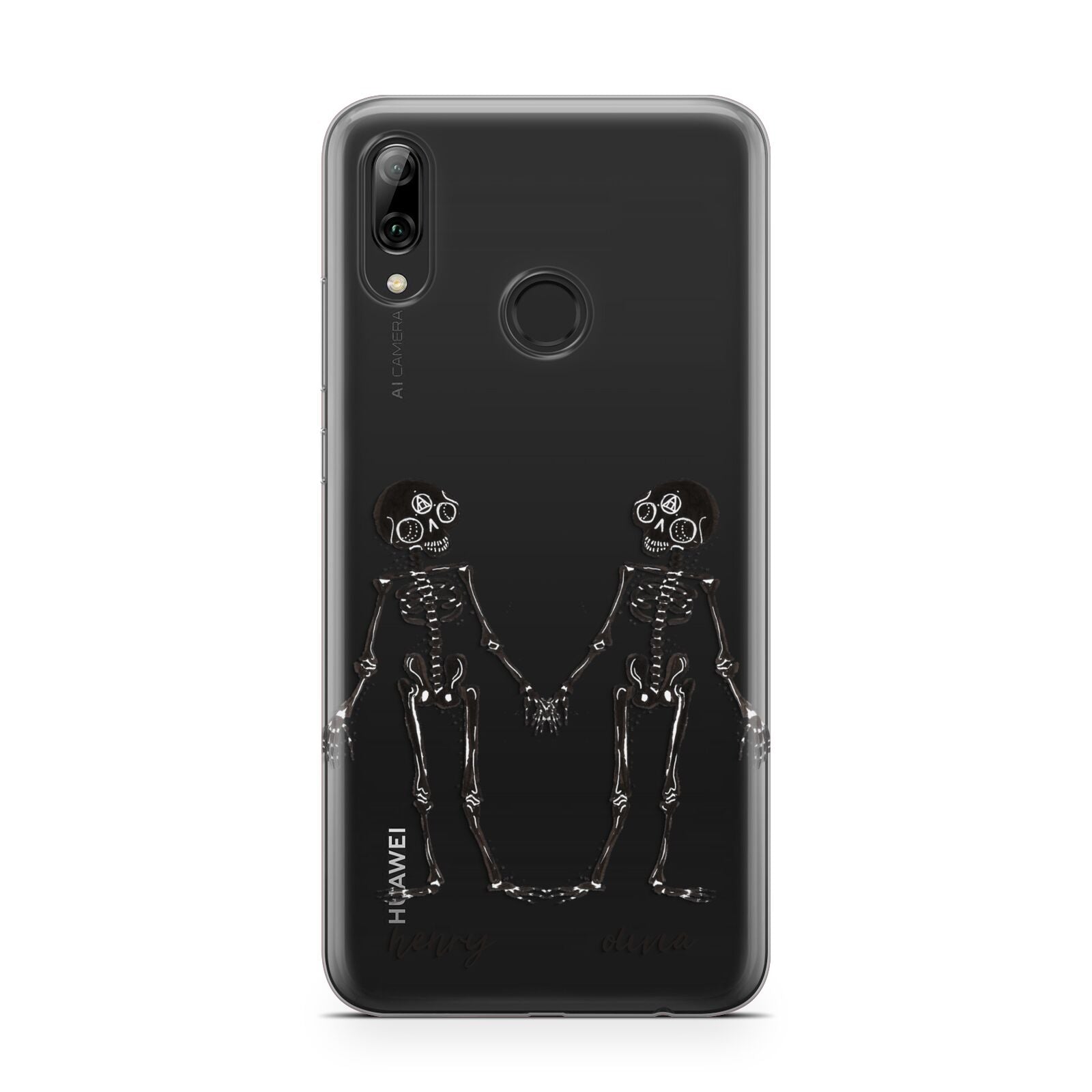 Romantic Skeletons Personalised Huawei Y7 2019