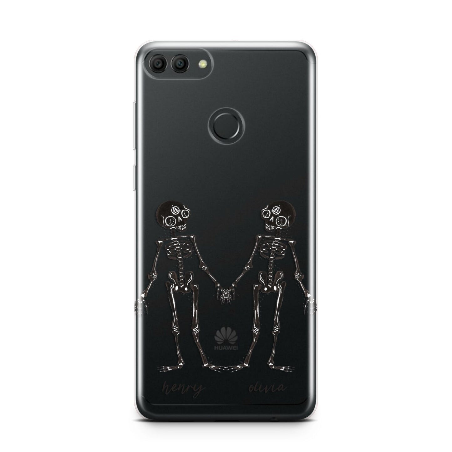 Romantic Skeletons Personalised Huawei Y9 2018