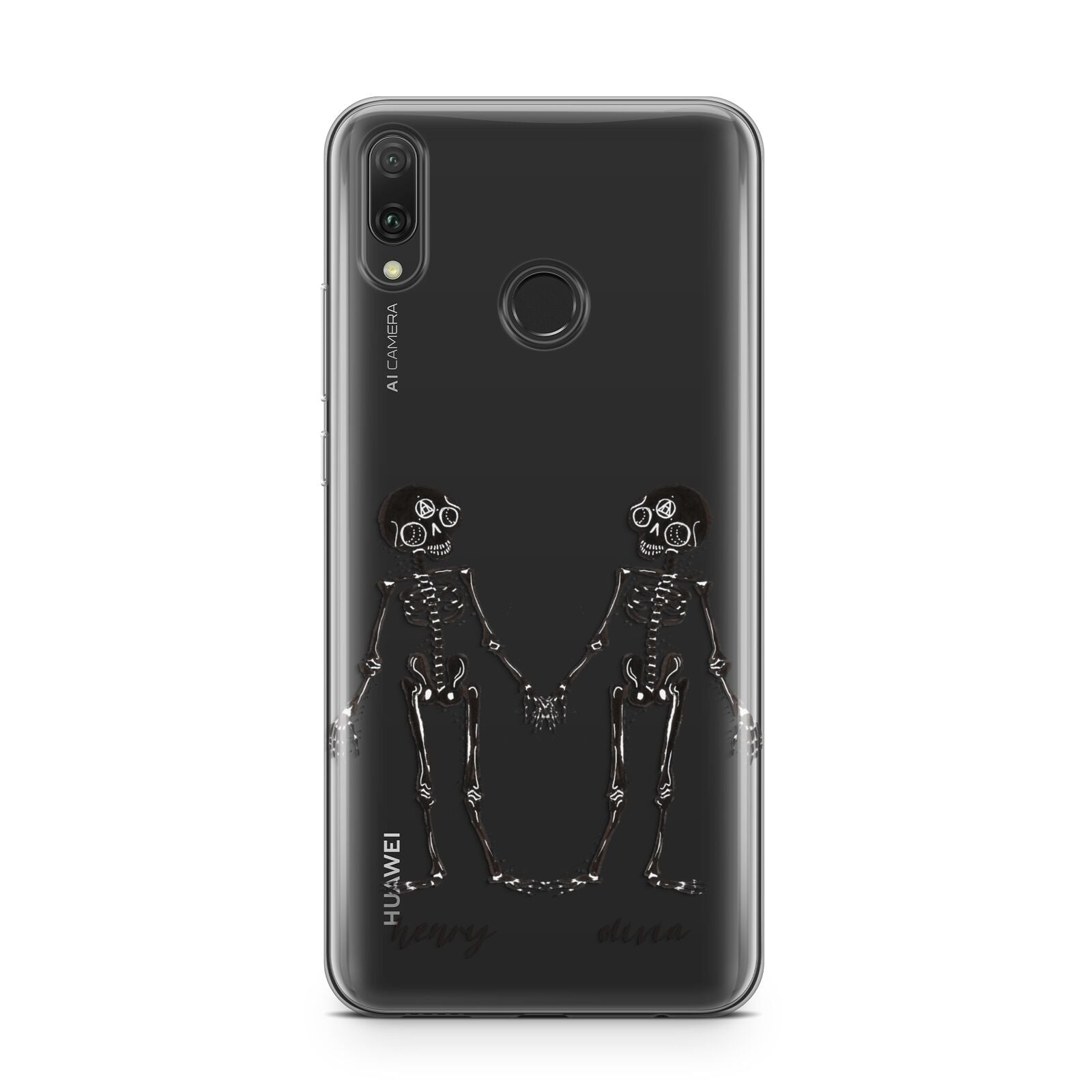 Romantic Skeletons Personalised Huawei Y9 2019