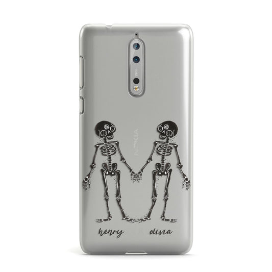 Romantic Skeletons Personalised Nokia Case