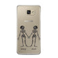 Romantic Skeletons Personalised Samsung Galaxy A5 2016 Case on gold phone