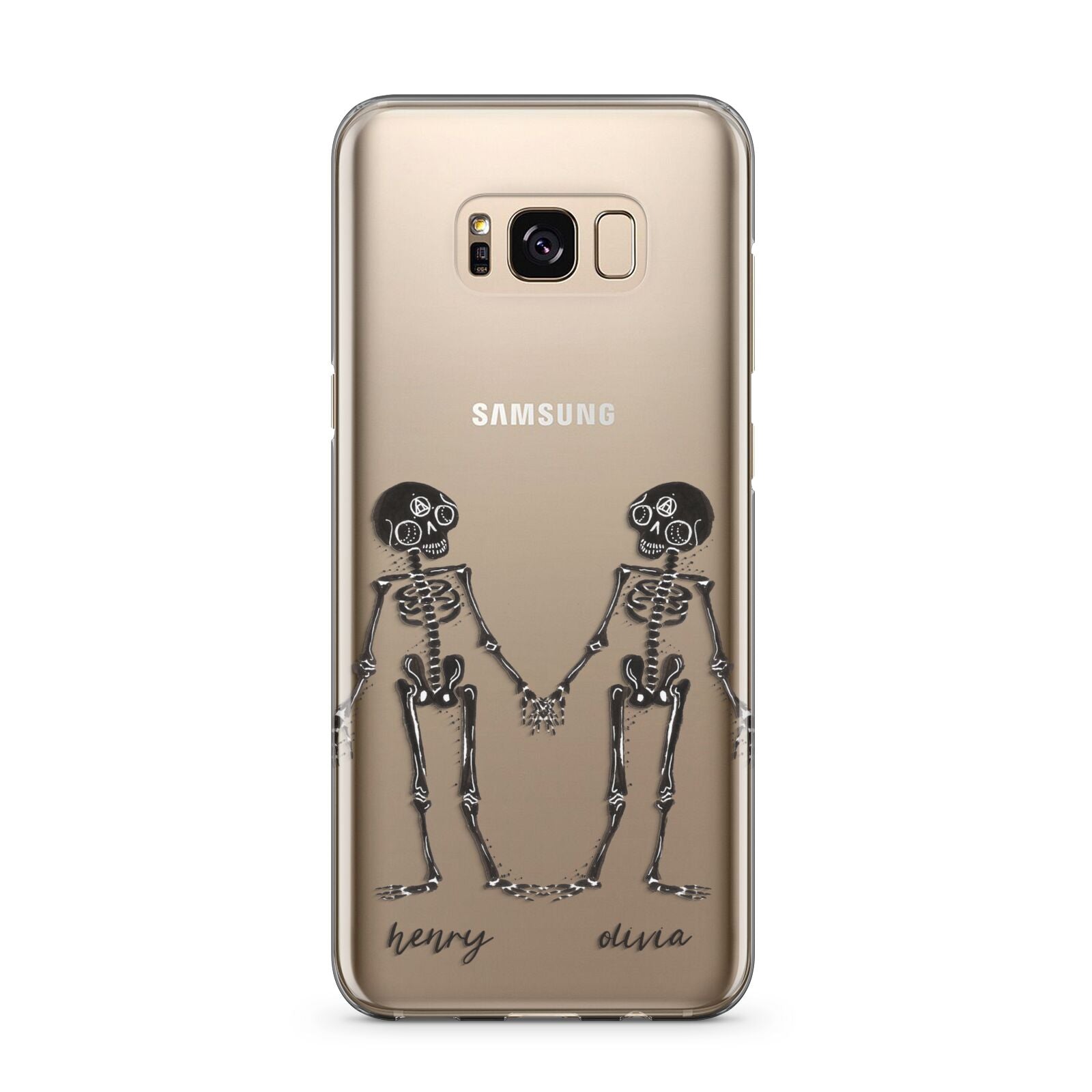 Romantic Skeletons Personalised Samsung Galaxy S8 Plus Case