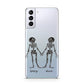 Romantic Skeletons Personalised Samsung S21 Plus Case