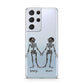 Romantic Skeletons Personalised Samsung S21 Ultra Case