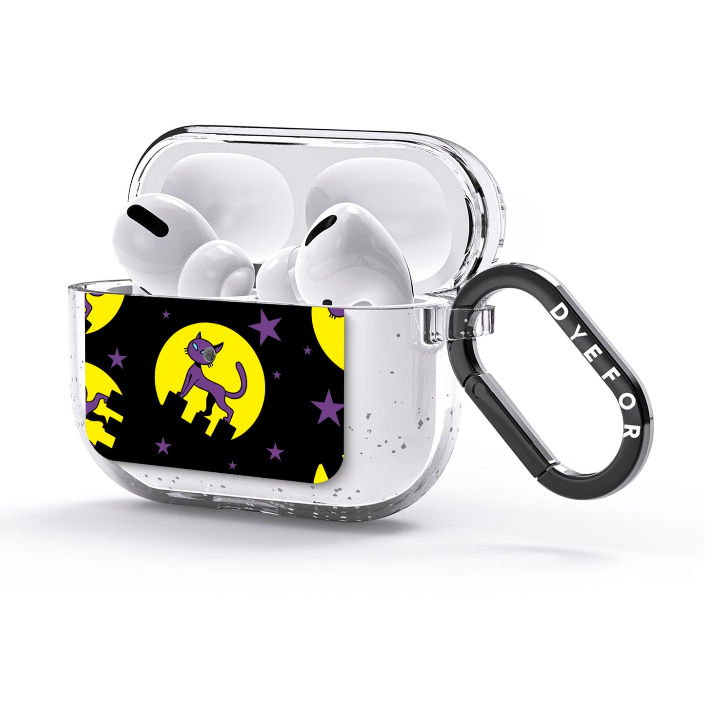 Rooftop Cats AirPods Glitter Case 3rd Gen Side Image