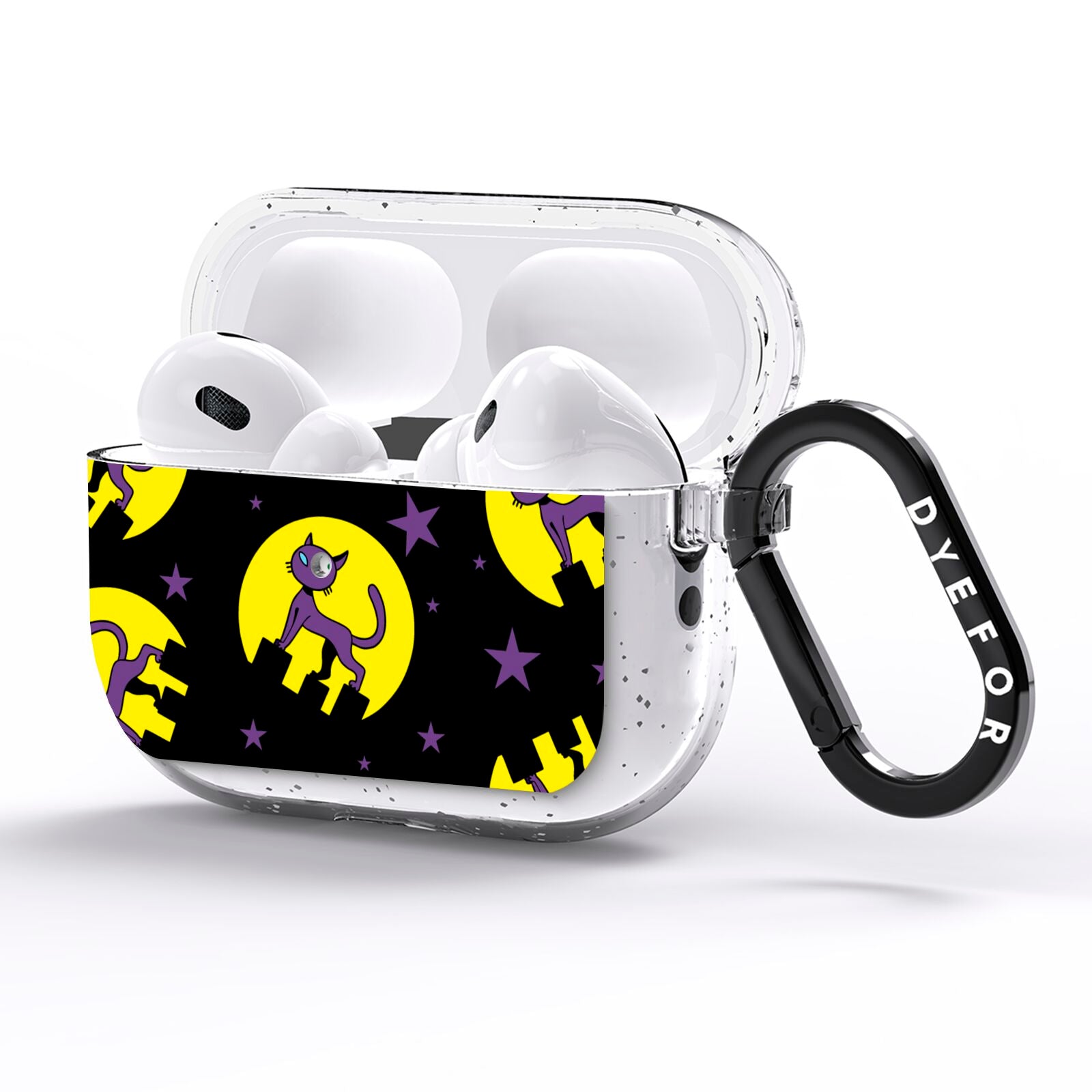Rooftop Cats AirPods Pro Glitter Case Side Image