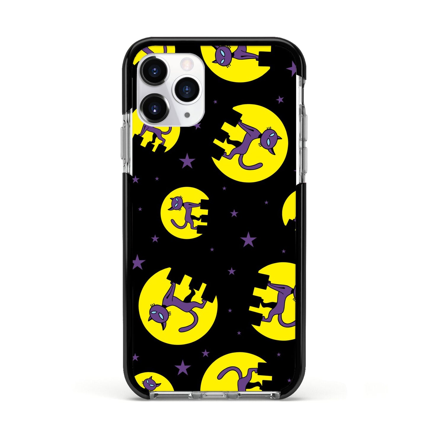 Rooftop Cats Apple iPhone 11 Pro in Silver with Black Impact Case