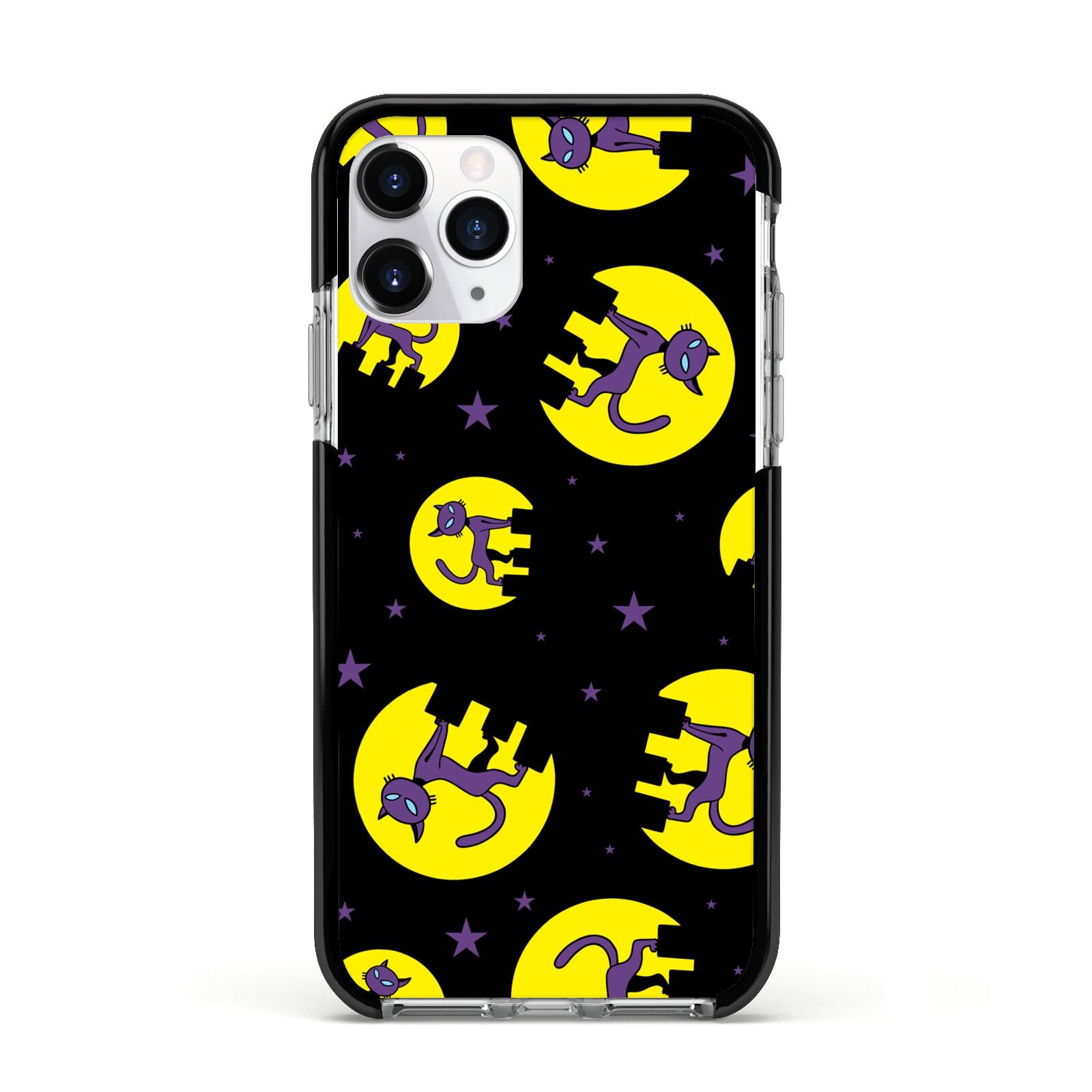 Rooftop Cats Apple iPhone 11 Pro in Silver with Black Impact Case