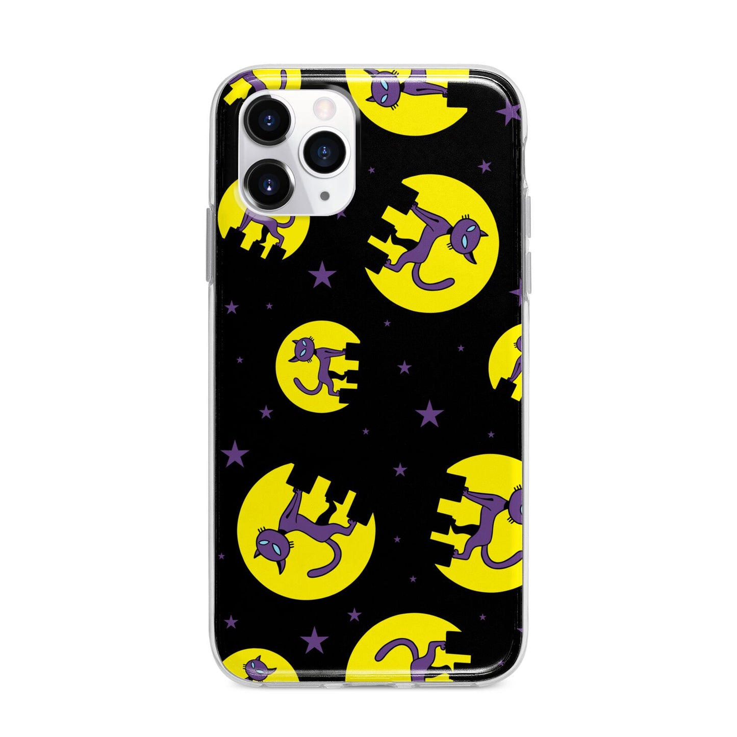 Rooftop Cats Apple iPhone 11 Pro in Silver with Bumper Case