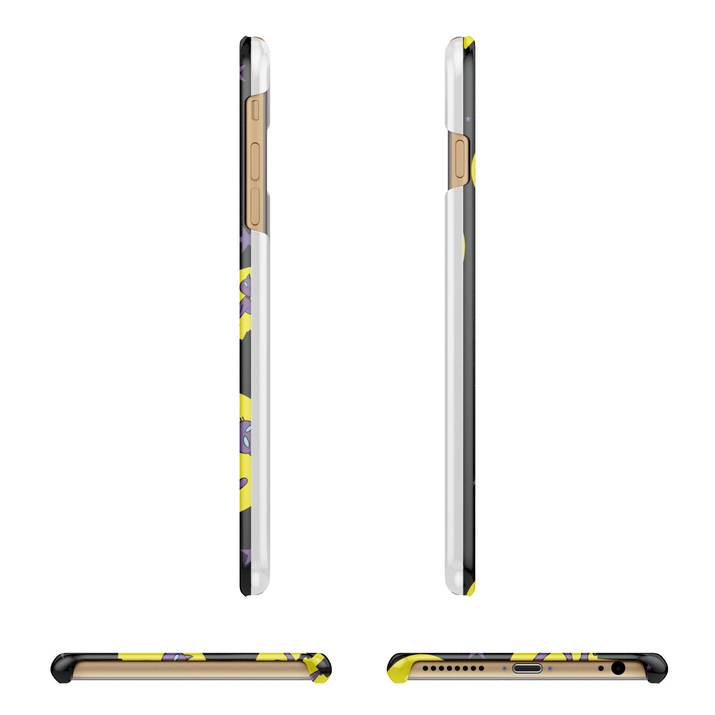 Rooftop Cats Apple iPhone 6 Plus 3D Wrap Snap Case Angled Images