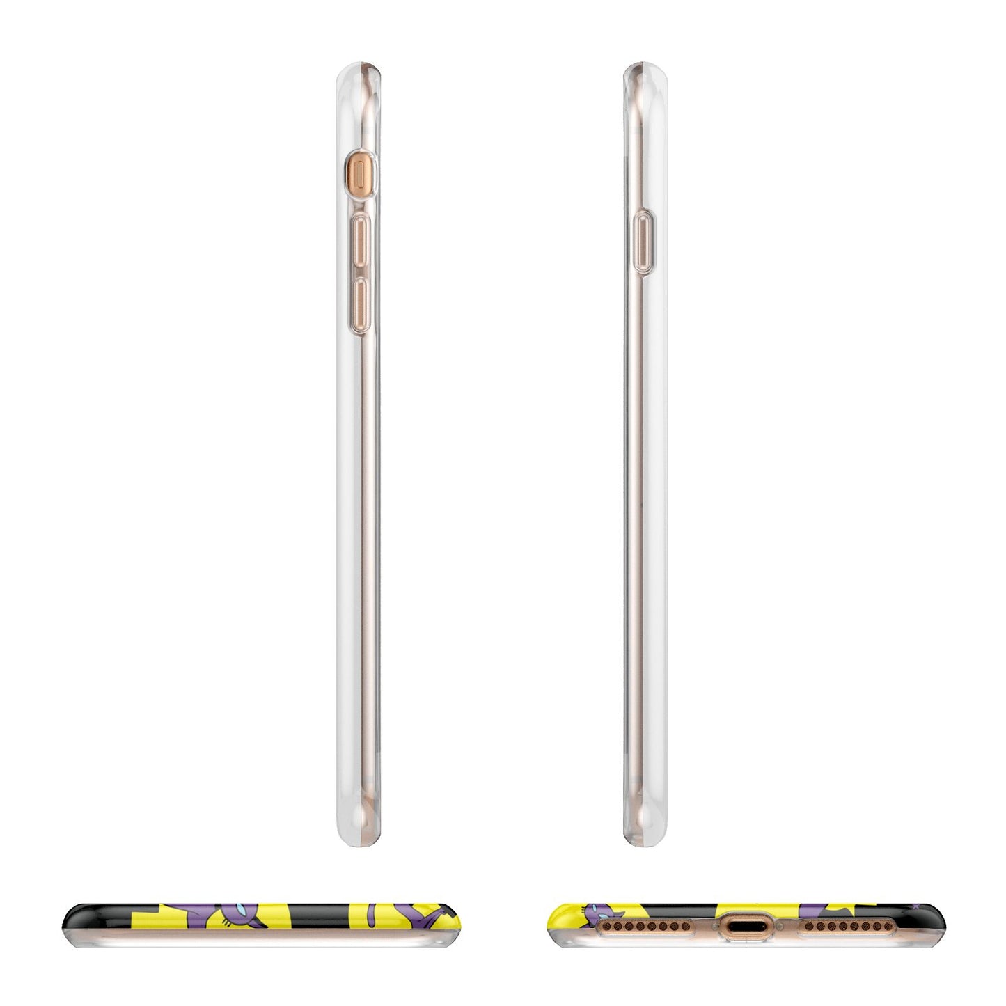 Rooftop Cats Apple iPhone 7 8 Plus 3D Wrap Tough Case Alternative Image Angles