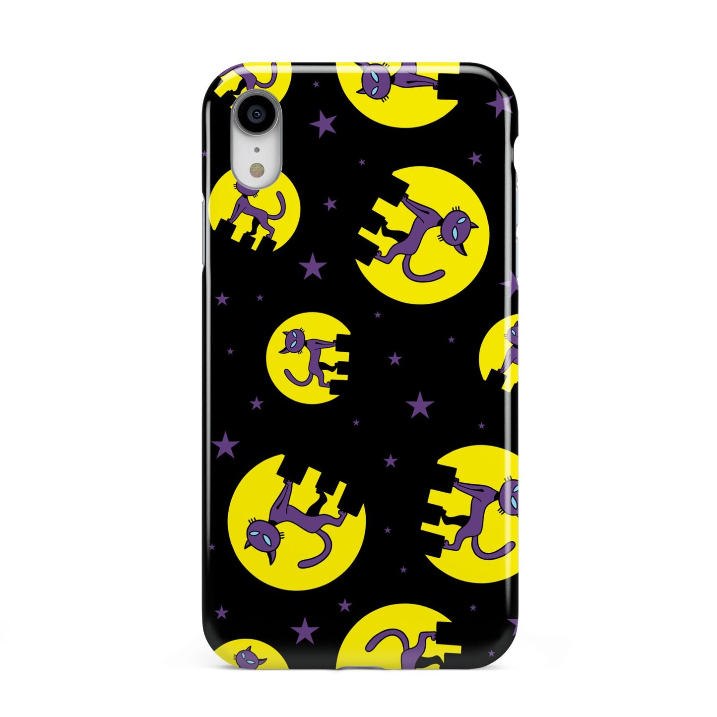 Rooftop Cats Apple iPhone XR White 3D Tough Case