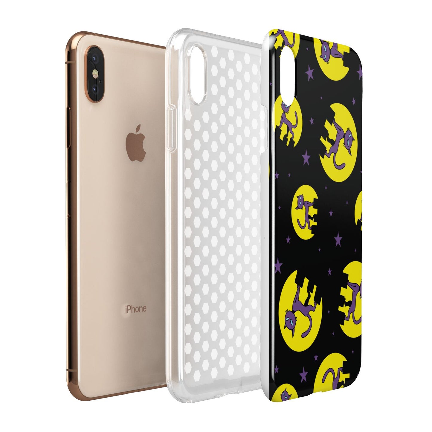 Rooftop Cats Apple iPhone Xs Max 3D Tough Case Expanded View