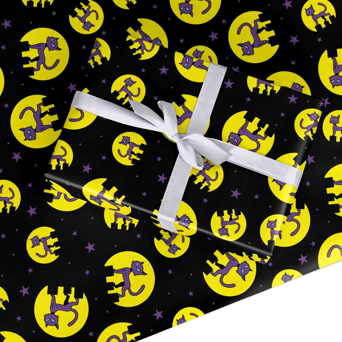 Rooftop Cats Custom Wrapping Paper
