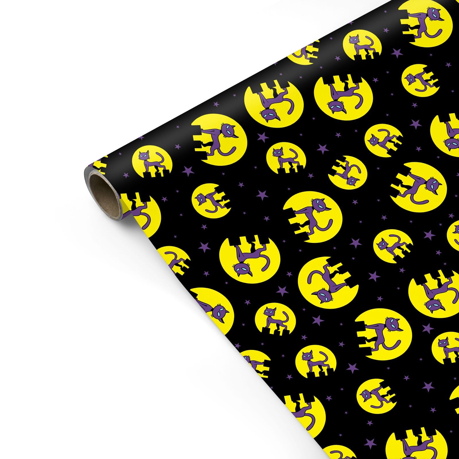 Rooftop Cats Personalised Gift Wrap