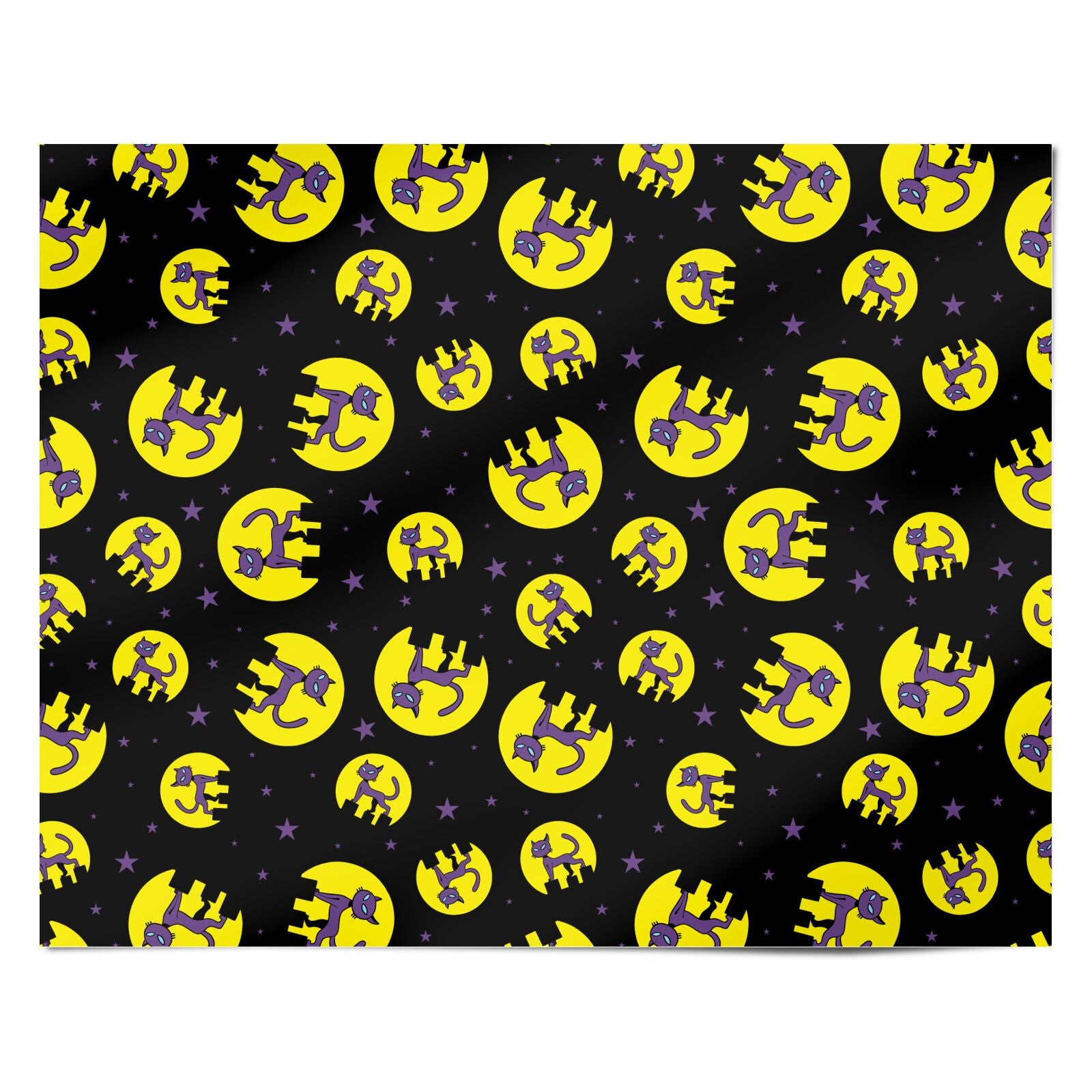 Rooftop Cats Personalised Wrapping Paper Alternative