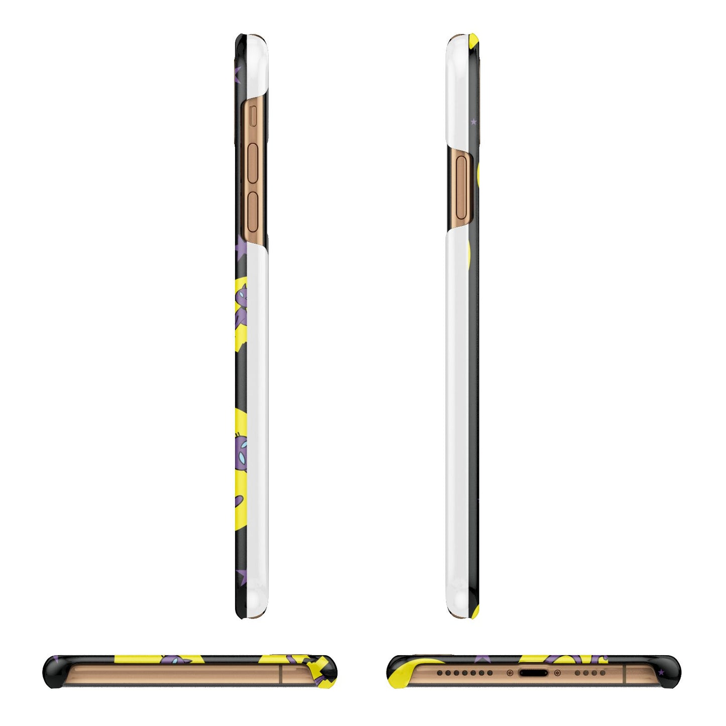 Rooftop Cats iPhone 11 Pro Max 3D Snap Case Angle Images