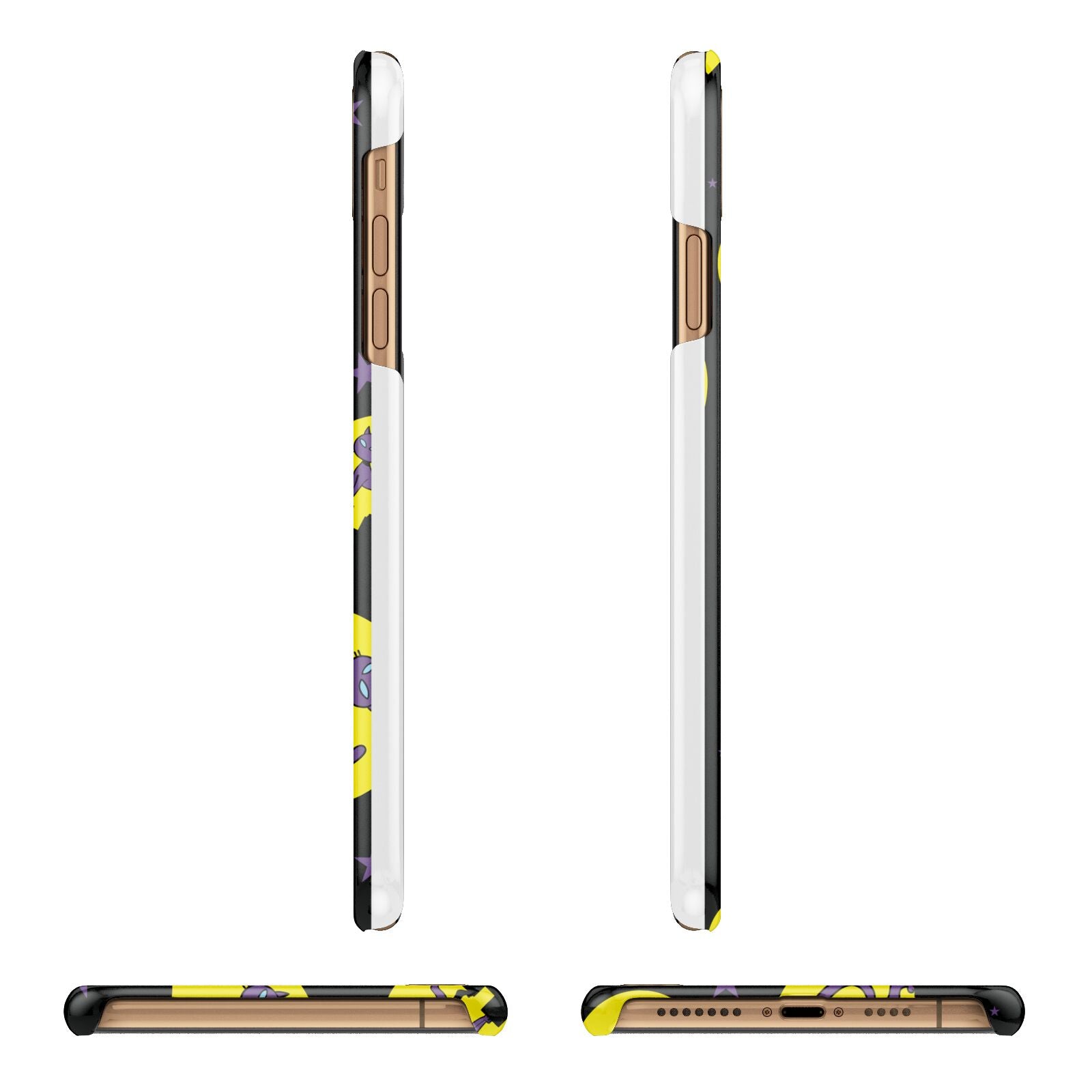 Rooftop Cats iPhone 11 Pro Max 3D Snap Case Angle Images