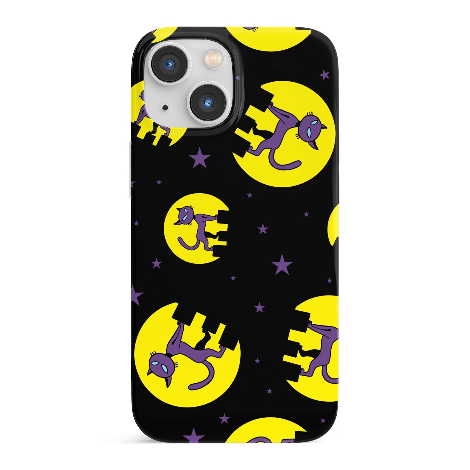Rooftop Cats iPhone 13 Mini Full Wrap 3D Snap Case