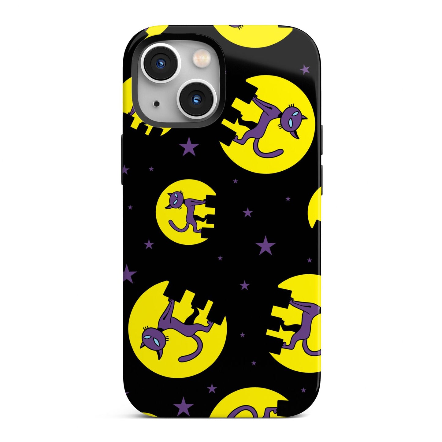 Rooftop Cats iPhone 13 Mini Full Wrap 3D Tough Case