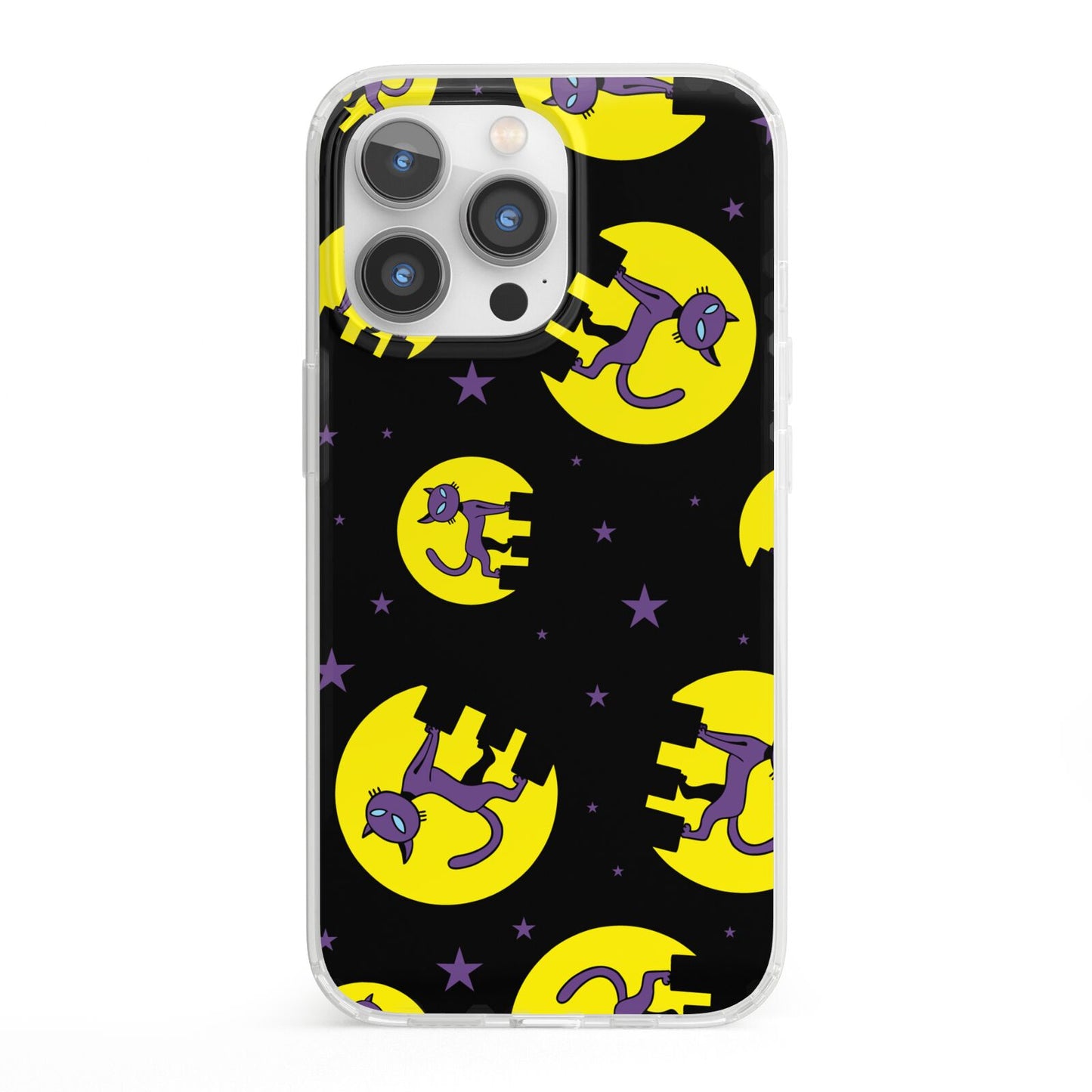 Rooftop Cats iPhone 13 Pro Clear Bumper Case