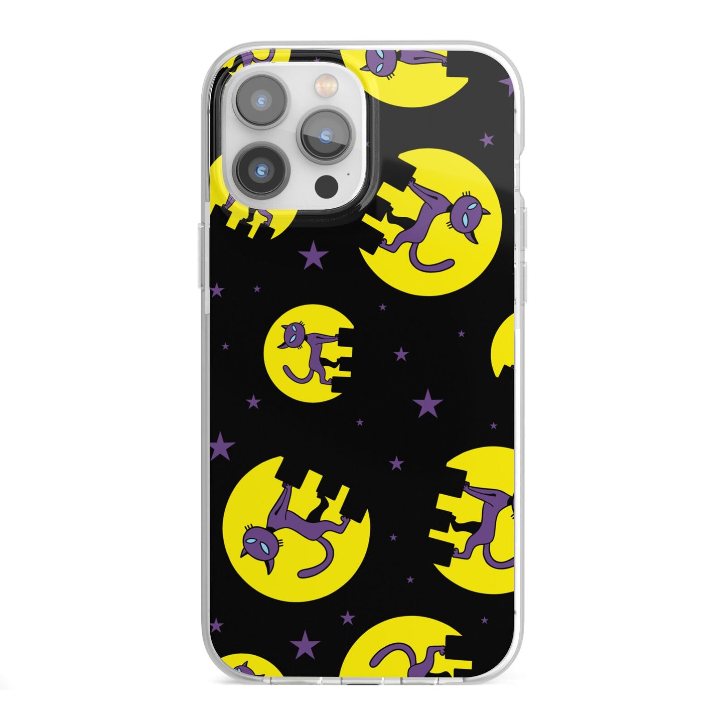 Rooftop Cats iPhone 13 Pro Max TPU Impact Case with White Edges