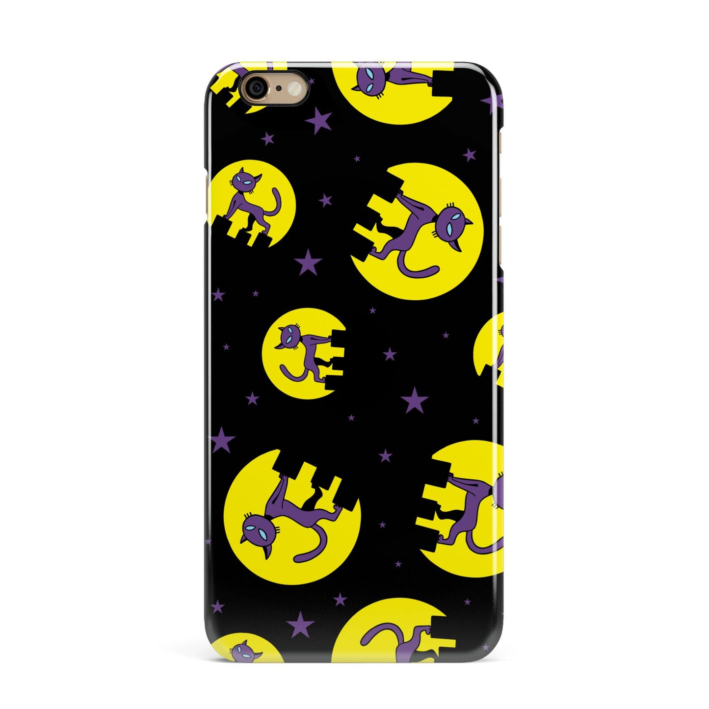 Rooftop Cats iPhone 6 Plus 3D Snap Case on Gold Phone