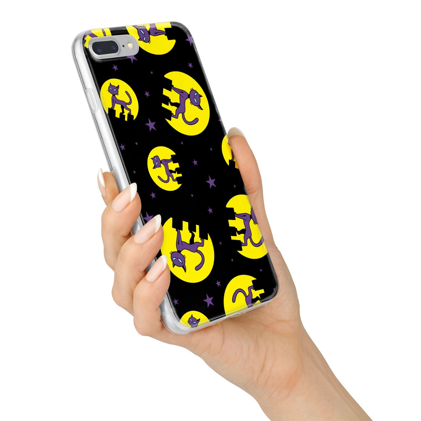 Rooftop Cats iPhone 7 Plus Bumper Case on Silver iPhone Alternative Image