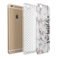Rose Gold Marble Vertical Black Personalised Name Apple iPhone 6 Plus 3D Tough Case Expand Detail Image