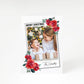Roses Family Photograph Christmas A5 Greetings Card