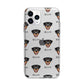 Rottweiler Icon with Name Apple iPhone 11 Pro in Silver with Bumper Case