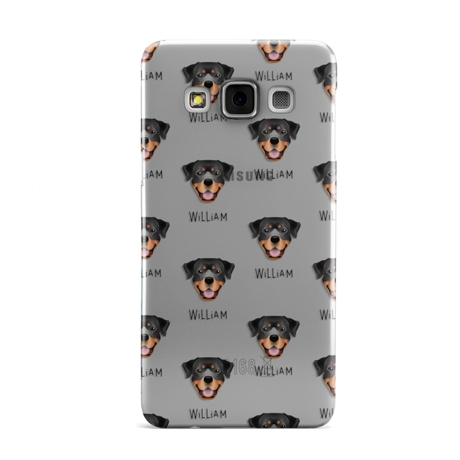 Rottweiler Icon with Name Samsung Galaxy A3 Case