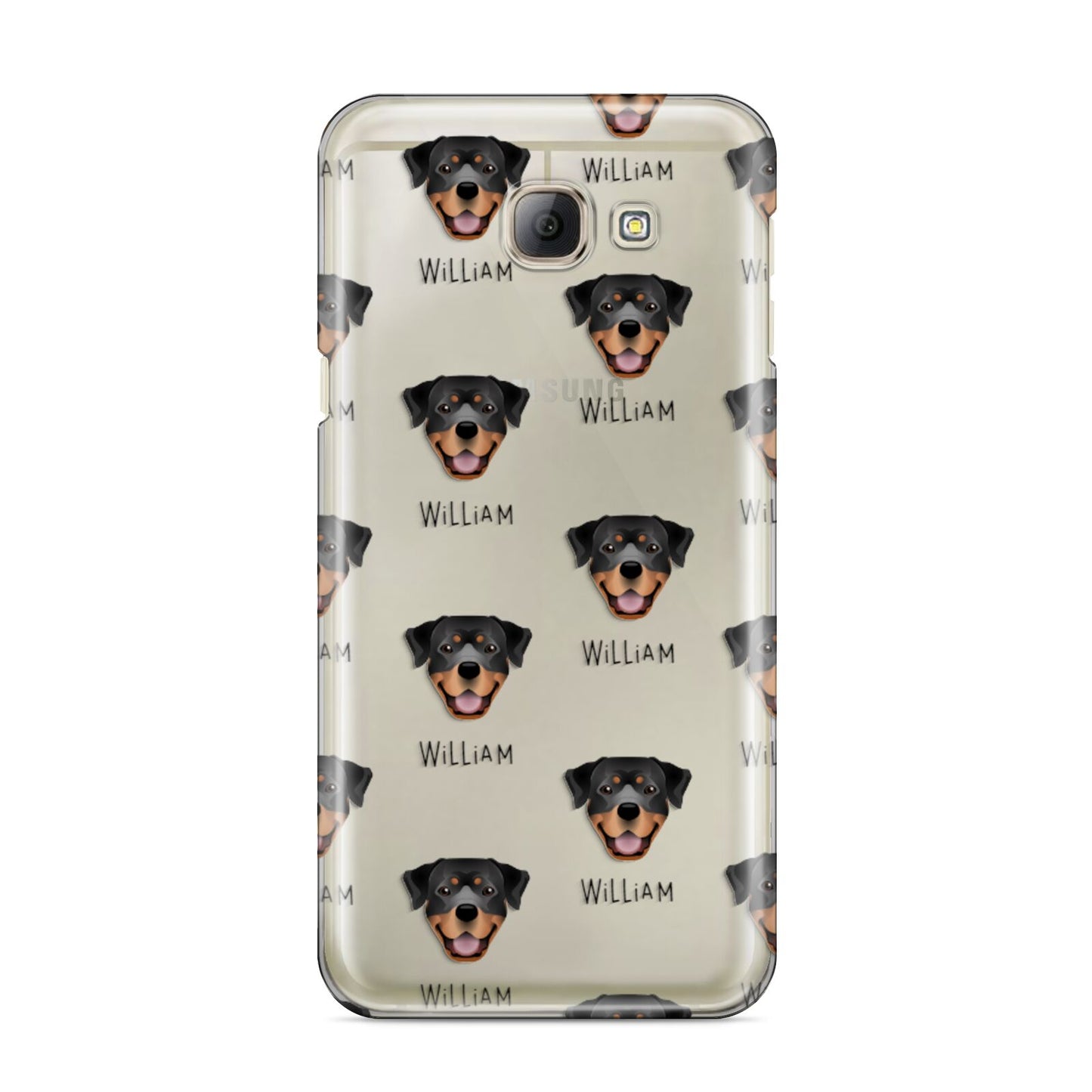 Rottweiler Icon with Name Samsung Galaxy A8 2016 Case