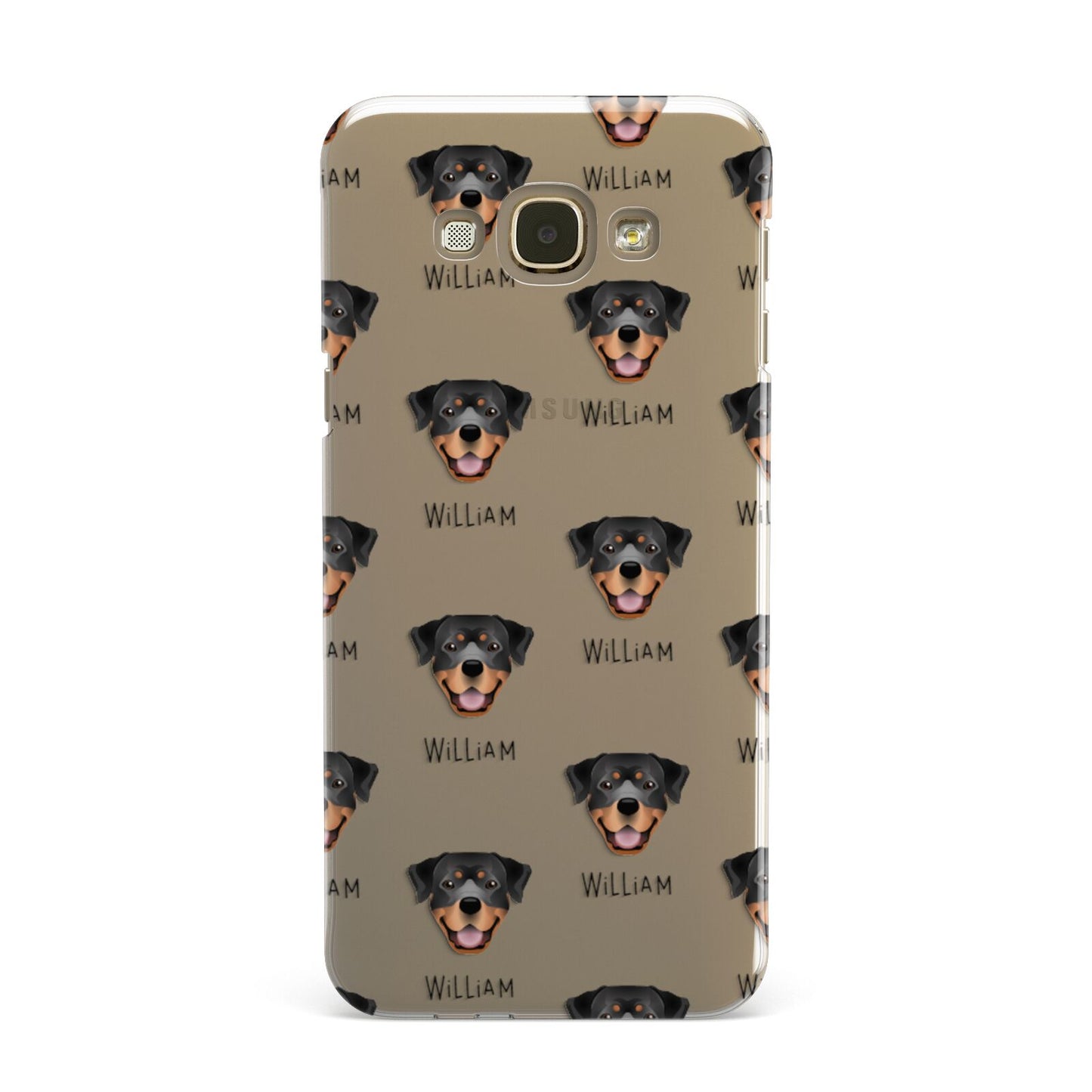 Rottweiler Icon with Name Samsung Galaxy A8 Case