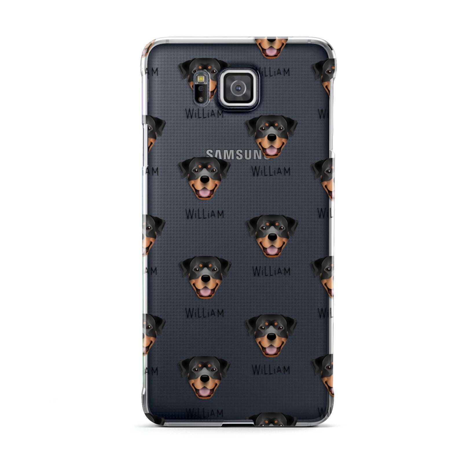 Rottweiler Icon with Name Samsung Galaxy Alpha Case